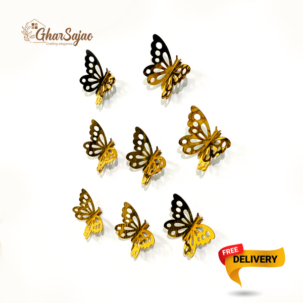 3D Acrylic Butterflies Art