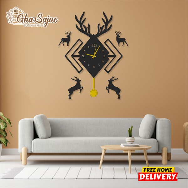 Dear Markhor Clock