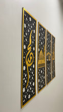 2. Set of 4 Islamic Wall Sceneries – Allah, Muhammad (SAW), and Kaaba & Masjid an Nabawi Frame Decor for Home & Office